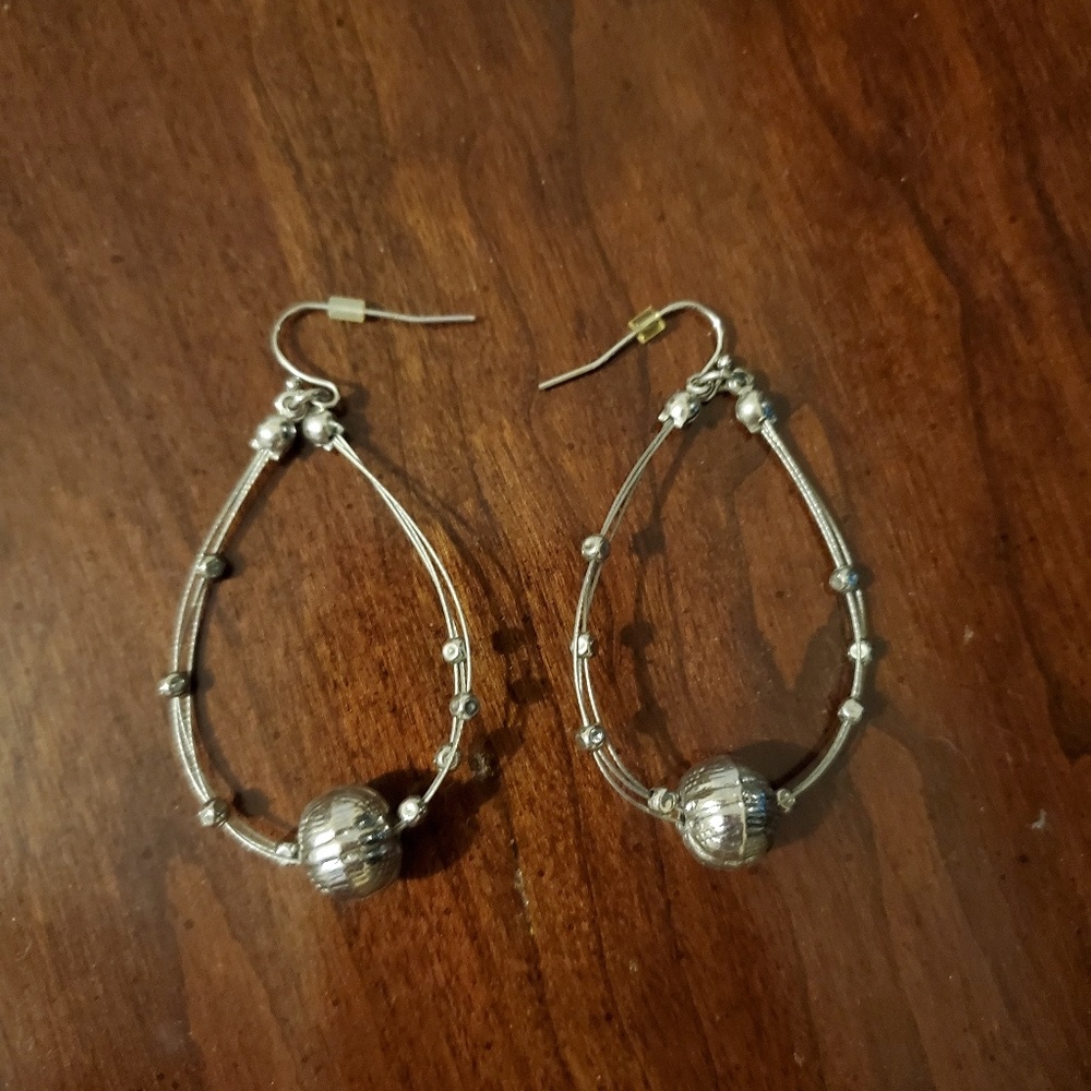 Silver earrings